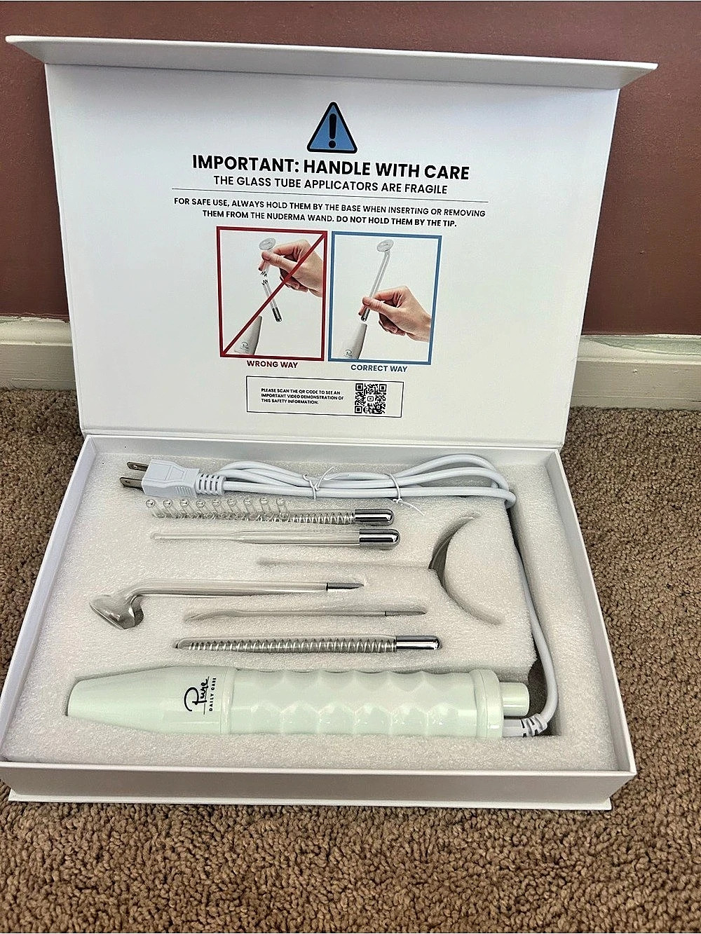 NuDerma Professional Skin Therapy Wand - Portable Skin Therapy Machine